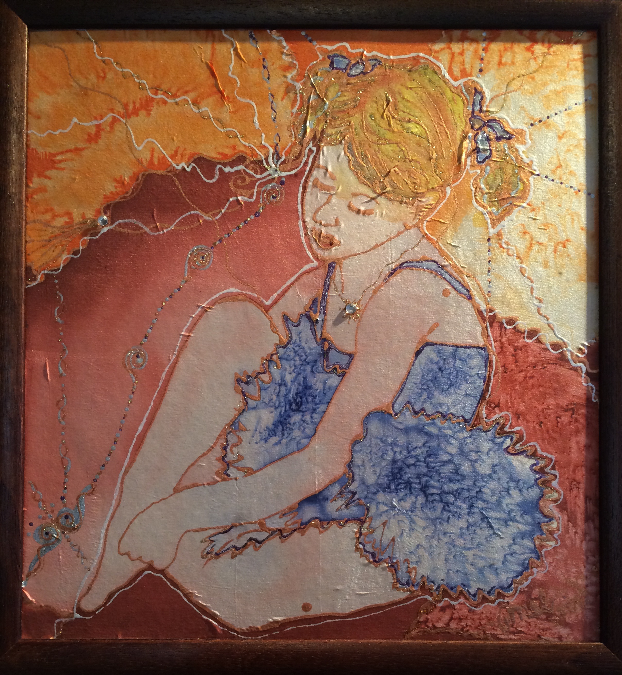 Dievčatko 40 x 40cm