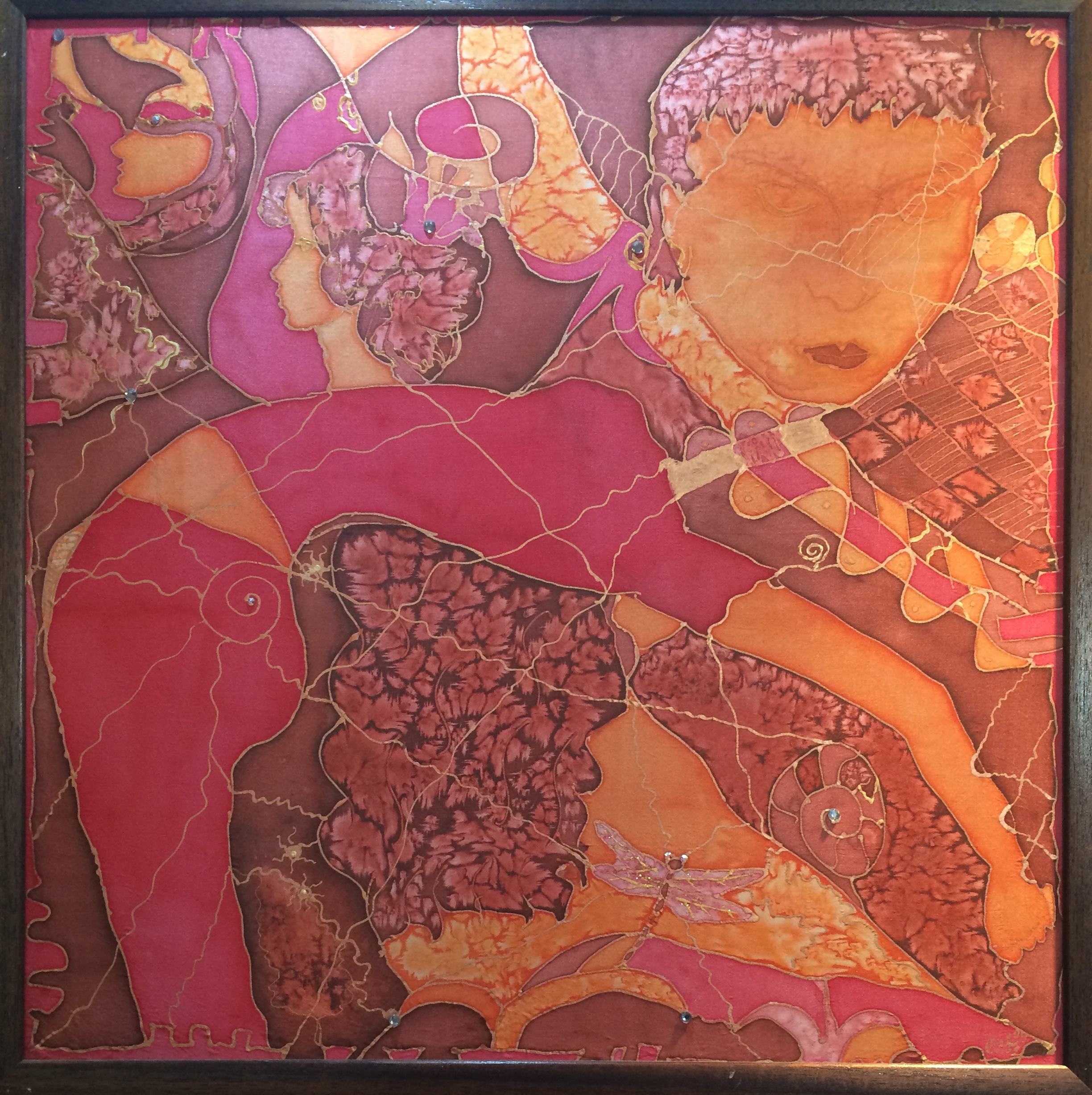 Sen vážky, 55x55cm, ocenený v r.2014