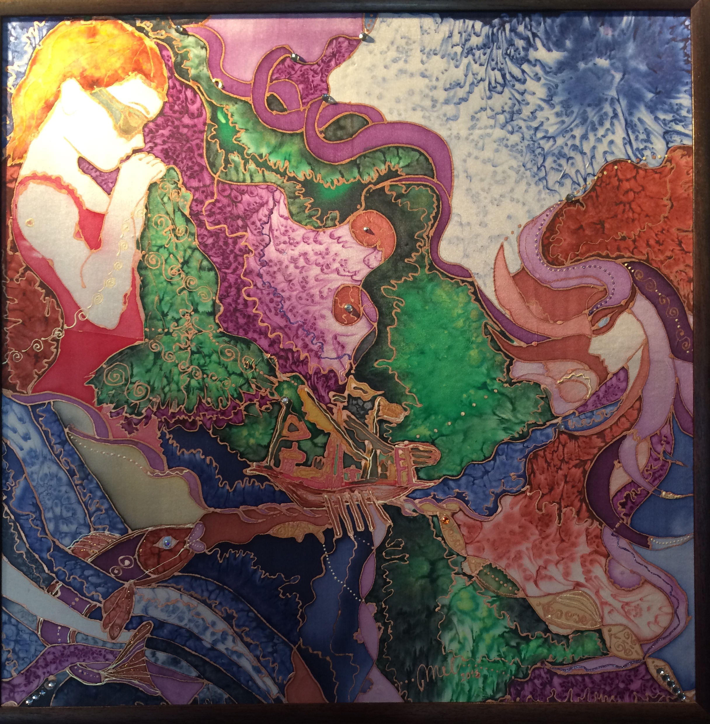 Prístav nádeje, 50x50cm, VYDRAŽENÝ v benefícii na liečbu pre dlhodobo choré deti